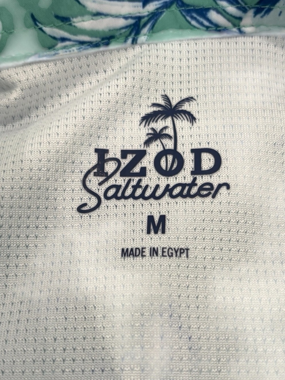 Izod Green Floral Short-Sleeve Button-Down Shirt - Picture 5 of 7